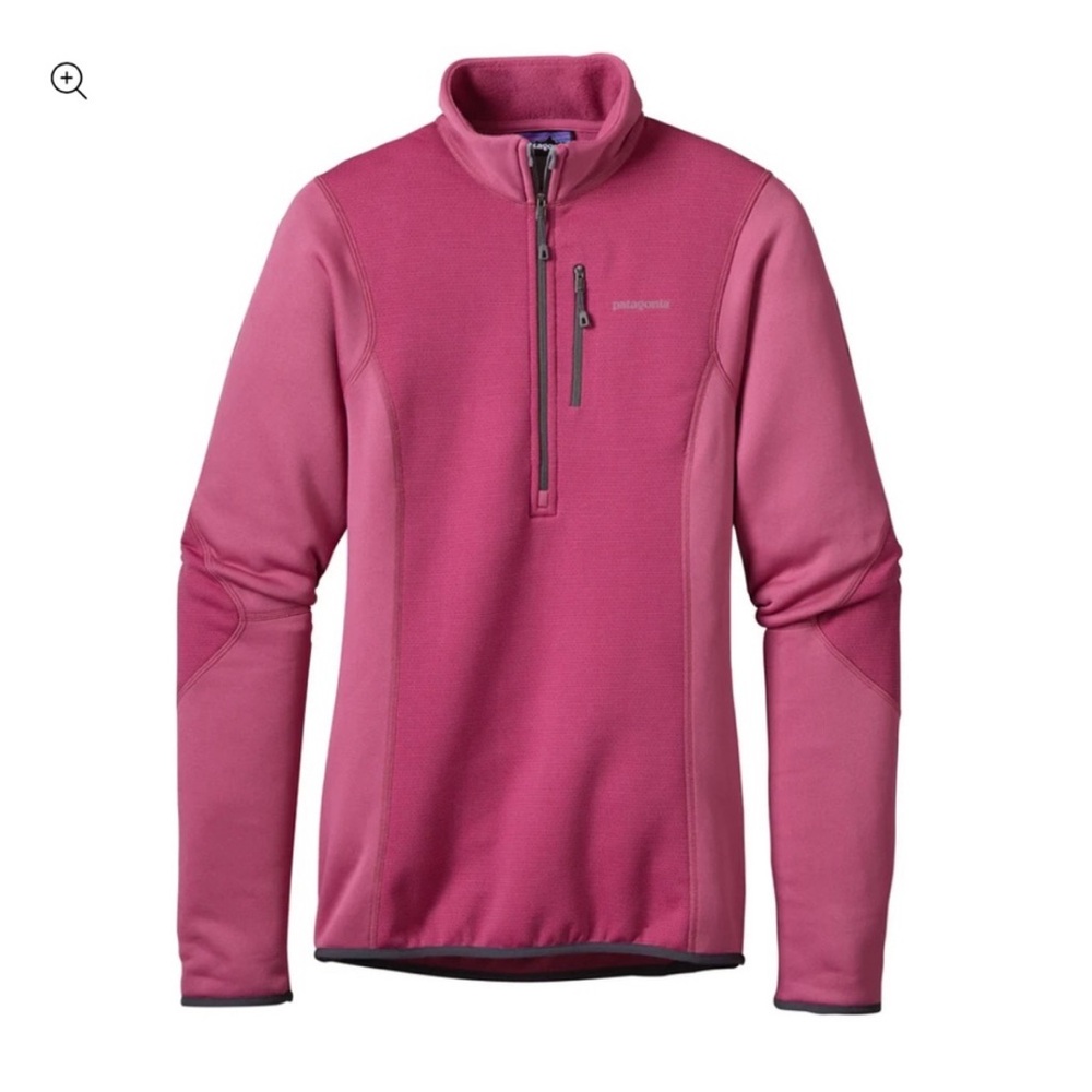 Patagonia Piton Hybrid Fleece Women's Soft Shell Half Zip Jacket Pink Size Small - Picture 10 of 10